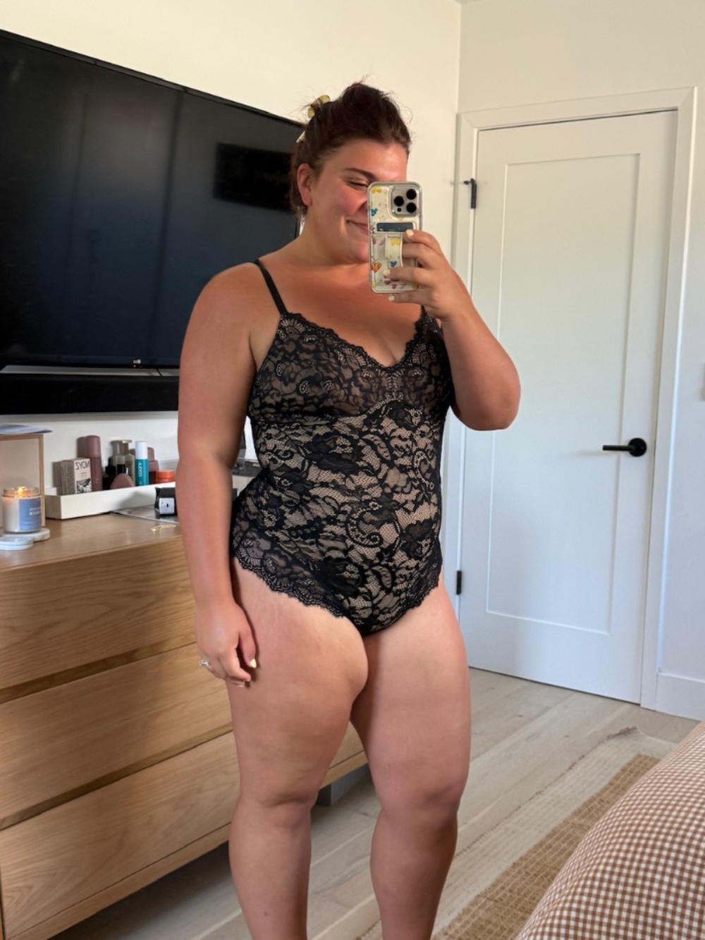 Pinsy Shaping Lace Shapewear Bodysuit 1X - Picture 3 of 7